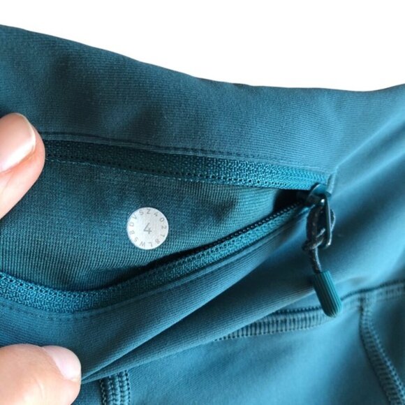 Lululemon Tight Stuff Tight II 25" Size 4 Deep Cove Teal - Picture 8 of 9